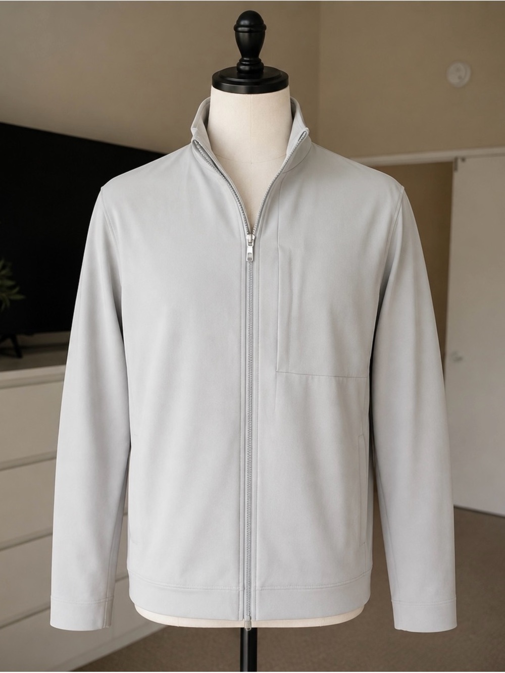 Men's Lululemon Light Gray Zip-Front Jacket
